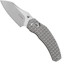 Afbeelding voor Kizer Mini Bulldog KI3672SA2 Two-Tone S45VN, Textured Titanium, zakmes, O.SHO design