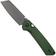 Imagen para Kizer Madrac KI3693E3 Satin S45VN, British Racing Green Aluminum, navaja Knivesandtools Exclusive, diseño de Matteo Pignatelli