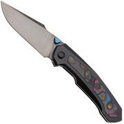 Kizer Feweed KI3694A3 Polished DLC CPM S45VN, Titanium Camo Carbon 80's Inlay, Taschenmesser