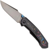 Image for Kizer Feweed KI3694A3 Polished DLC CPM S45VN, Titanium Camo Carbon 80's Inlay, pocket knife