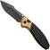 Afbeelding voor Kizer Staffi KI3695A1 Matte DLC S45Vn, Gold Titanium Carbonfiber Inlay, zakmes
