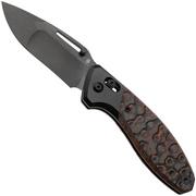 Afbeelding voor Kizer Bulli KI3695A3 Matte DLC S45VN, Black Titanium Mars Valley Fat Carbon, zakmes
