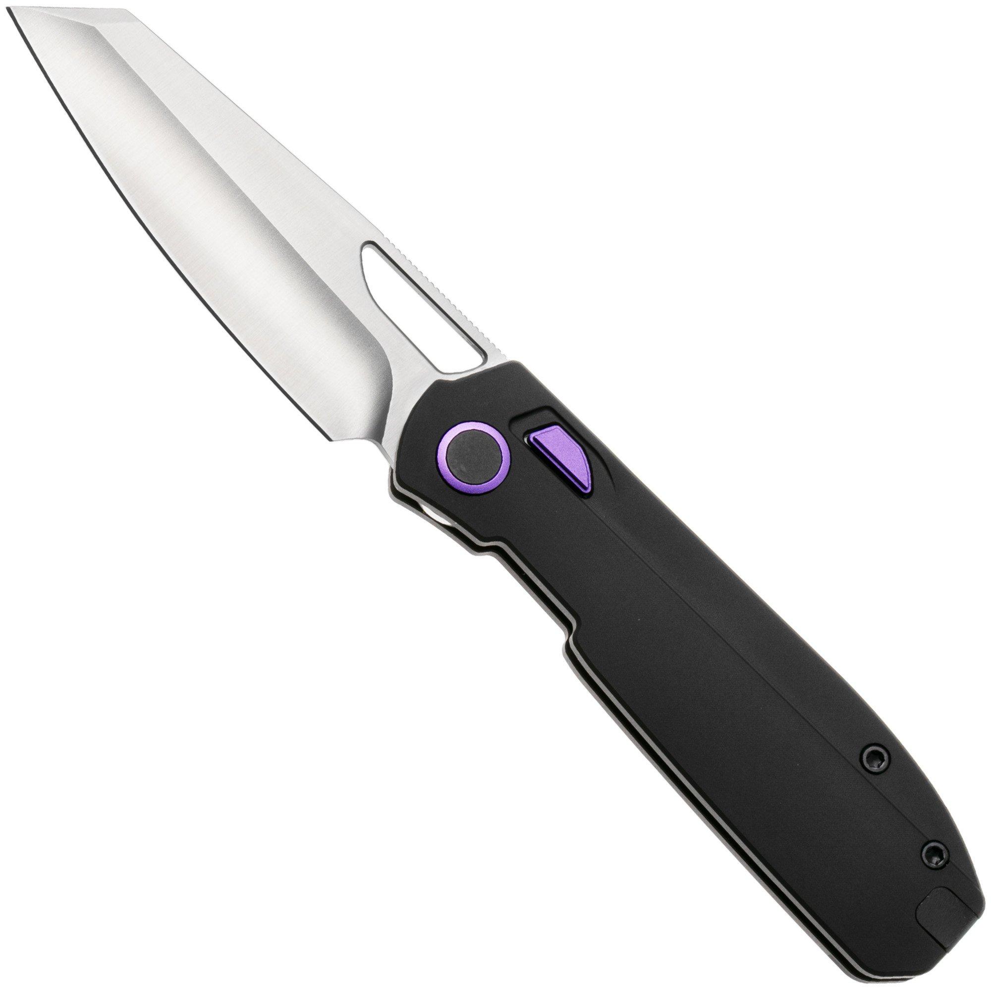 Kizer Mash KI3699BSA1, Satin M390, Black Aluminum couteau de poche, Divo Knives design