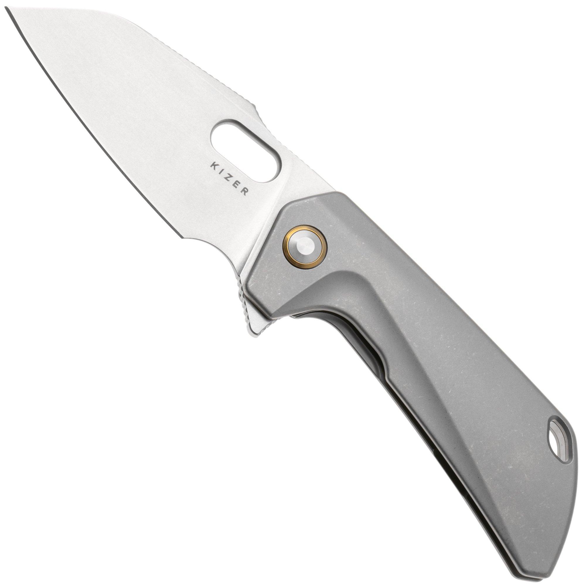 Kizer Takahe KI3701A1 Stonewashed S35VN, Titanium, pocket knife