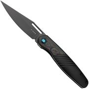 Afbeelding voor Kizer Raze KI3720A1 Matte DLC S45VN, Black Titanium Camo Carbon 80's Inlay, zakmes, Mark Perez design