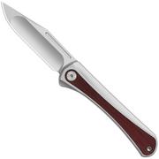 Afbeelding voor Kizer Melody Ki3732A2, Satin S35VN, Aluminum/Panama Rosewood zakmes, Paul Munko design