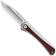 Afbeelding voor Kizer Melody Ki3732A2, Satin S35VN, Aluminum/Panama Rosewood zakmes, Paul Munko design