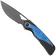 Afbeelding voor Kizer Topsail KI3735A2 Matte DLC S45VN, Black Titanium & Timascus Inlays, zakmes, Jonathan Styles design