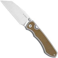 Image for Kizer Wharning KI3738A1 Satin S45VN, Aluminum Norplex UltreX Micarta, pocket knife, Johan Jordaan design