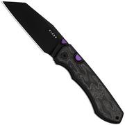 Image for Kizer Wharning KI3738A2 PVD S45VN, Black Aluminum Norplex UltreX Micarta, pocket knife, Johan Jordaan design