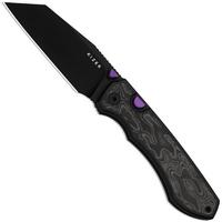 Image for Kizer Wharning KI3738A2 PVD S45VN, Black Aluminum Norplex UltreX Micarta, pocket knife, Johan Jordaan design