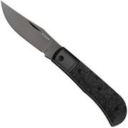 Afbeelding voor Kizer Trestle KI3761A1 Black DLC S45VN, Black Titanium Carbonfiber Inlay, zakmes, Azo design