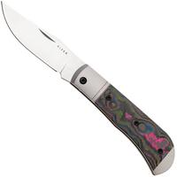 Afbeelding voor Kizer Trestle KI3761A2 Hand Brushed M390, Titanium Camo 80's Carbonfiber Inlay, zakmes, Azo design