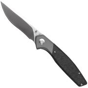 Kizer Grazioso Ki4572A1, 20CV, Black Titanium Carbon Fibre pocket knife, Manganas design