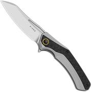 Imagen para Kizer Draca KI4751A1 Stonewashed S45VN, Aluminum & Carbon Fiber, navaja