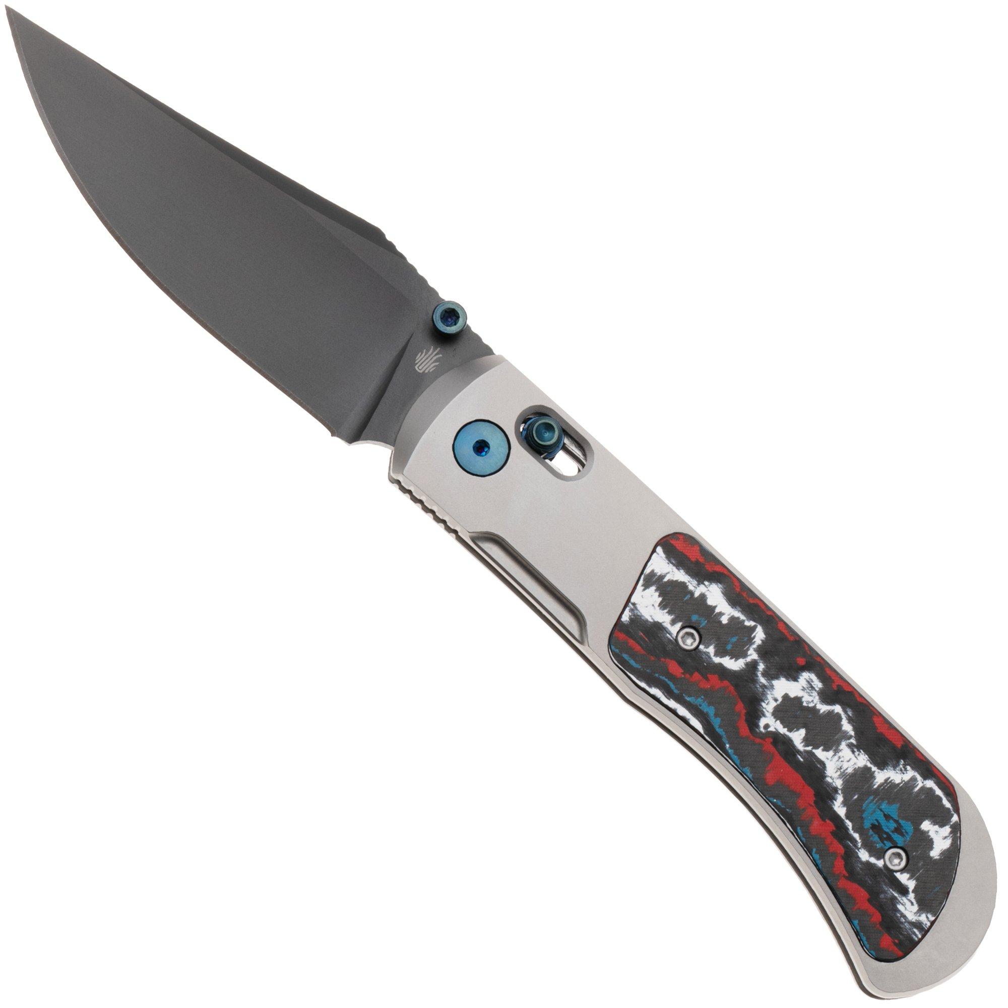 Kizer Tycho KI4761A3 Matte DLC S45VN, Titanium FatCarbon, zakmes, Azo design