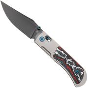 Afbeelding voor Kizer Tycho KI4761A3 Matte DLC S45VN, Titanium FatCarbon, zakmes, Azo design