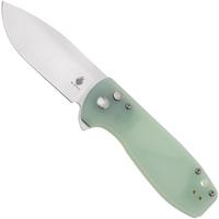 Image for Kizer Amicus L3002A2 Button Lock, Jade G10, pocket knife