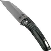 Kizer Vanguard Shard V2531N2 Black Micarta pocket knife, Dirk Pinkerton design
