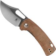 Kizer Urban Bowie V2578C2 154CM, Natural Micarta, pocket knife, Dirk Pinkerton design
