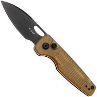 Afbeelding voor Kizer Parakeet V2706A1 Black PVD Nitro-V, Yellow PEI, zakmes, Johan Jordaan design