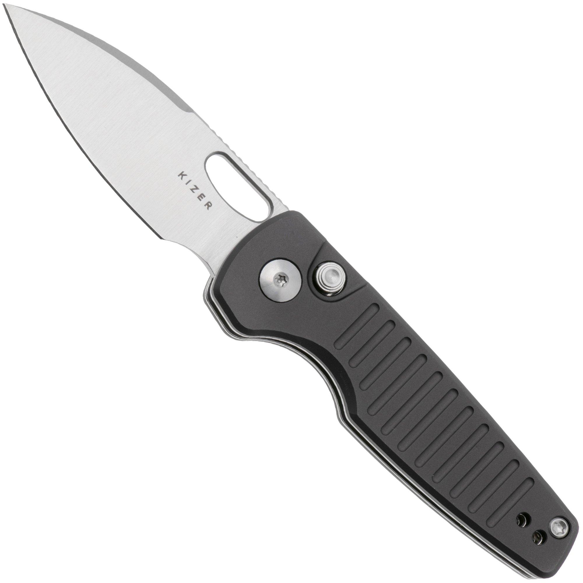 Kizer Parakeet V2706A4 Satin Nitro-V, Gray Aluminum, Taschenmesser