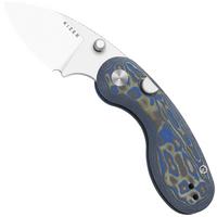 Image for Kizer Microbe V2742A6 Satin, Vortex Micarta, pocket knife, Maksim Epifantsev design