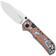 Image pour Kizer Vanguard Nice Guy V3011BCA2, Satin AEB-L, Vortex Pattern Micarta couteau de poche, Azo design