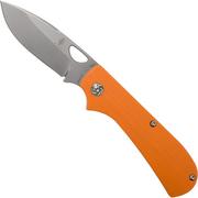 Kizer Vanguard Zipslip V3507N2 orange pocket knife, Michael Vagnino design