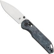 Kizer Vanguard Assassin V3549A2 Satin Nitro V, Denim Micarta, pocket knife, Azo design