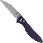 Kizer Vanguard Swaggs Swayback V3566N1 Purple G10 pocket knife
