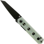 Kizer Converse V3595C1 Black 154CM, Transparent Jade G10, pocket knife, Azo design