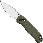 Kizer Vanguard Drop Bear 2, V3619-2KC1 Satin Nitro-V, Green Micarta, zakmes, Azo design