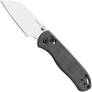 Kizer Vanguard Drop Bear 2, V3619-2KS1 Satin Nitro-V, Black Micarta, zakmes, Azo design