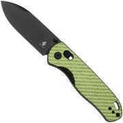 Kizer Vanguard Drop Bear V3619A4 Black Nitro V, G10 Green Carbon Fiber, navalha, Azo design