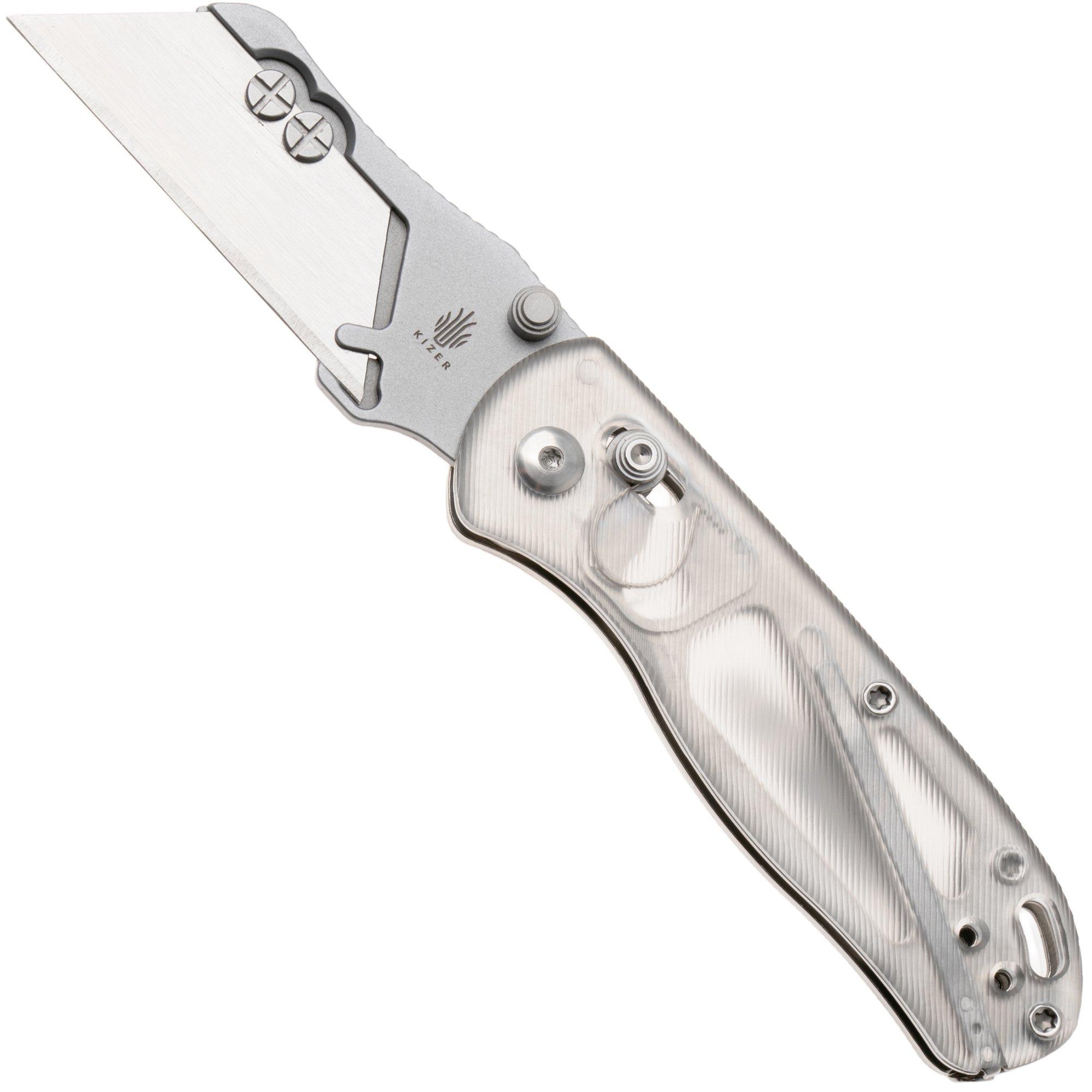 Kizer Drop Bear Utility V3619JA5 Clear Acrylic, navaja