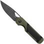 Afbeelding voor Kizer Vanguard Mini Militaw V3634SA5 Liner Lock, Blackwashed Nitro-V, Green G10, Black G10 Inlay, zakmes, Jonathan Styles design