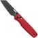 Image for Kizer Vanguard Task V3641A2 Black Nitro V, Spicy Red G10, pocket knife, Nick Consoli design