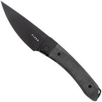 Image pour Kizer Vanguard Mini Momo V3663C2 Black 154CM, Black Micarta, couteau de poche, Vladimir Legachev design