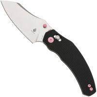 Afbeelding voor Kizer Vanguard Bulldog V3672C1 Satin 154CM, Black Aluminum Pink Hardware zakmes, O.SHO design