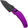 Afbeelding voor Kizer Vanguard Mini Bulldog V3672SA1 PVD Nitro-V, Matte Purple Aluminium, zakmes, O.SHO design