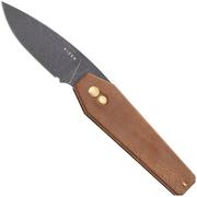 Kizer Tomb V3692A4, Black Nitro-V, Mkuruti Wood Taschenmesser, Bradley Diaz Design