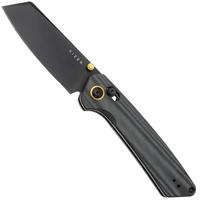 Afbeelding voor Kizer Madrac V3693A1 Black PVD Nitro-V, Black Micarta zakmes, Matteo Pignatelli design