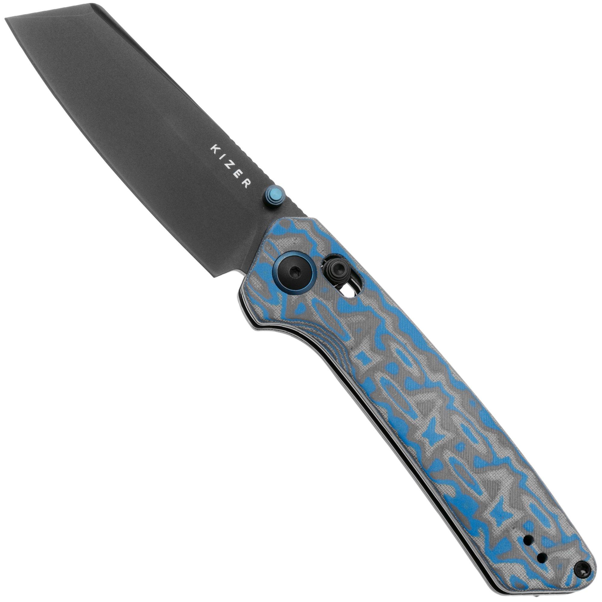 Kizer Madrac V3693A4 Blackwashed Nitro-V, Vortex Micarta, zakmes, Matteo Pignatelli design