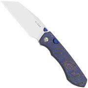 Image pour Kizer Wharning V3738BW2, Satin Böhler N690, Vortex Pattern Micarta couteau de poche, Johan Jordaan design