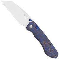 Image pour Kizer Wharning V3738BW2, Satin Böhler N690, Vortex Pattern Micarta couteau de poche, Johan Jordaan design