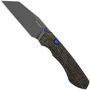 Image pour Kizer Wharning V3738BW3, Gray PVD Böhler N690, GID Canvas Micarta couteau de poche, Johan Jordaan design