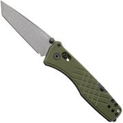 Imagen para Kizer Vanguard Aegis T V3774CTA2 Graywashed AEB-L, Olive Green G10, navaja, diseño de Azo