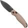 Image for Kizer Vanguard Phoca BD V3781BDA1 Blackwashed 14C28N, Brown Norplex UltreX Micarta, pocket knife