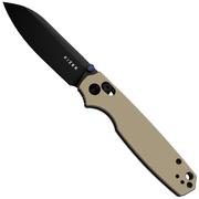 Afbeelding voor Kizer Pokiman CS V3789A6 Black PVD AEB-L, Tan Aluminum, zakmes